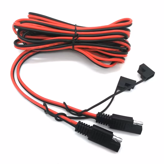 Câble d'extension SAE à SAE de 25 pieds, connecteur à déconnexion rapide 16awg pour automobile, panneau solaire, prise SAE