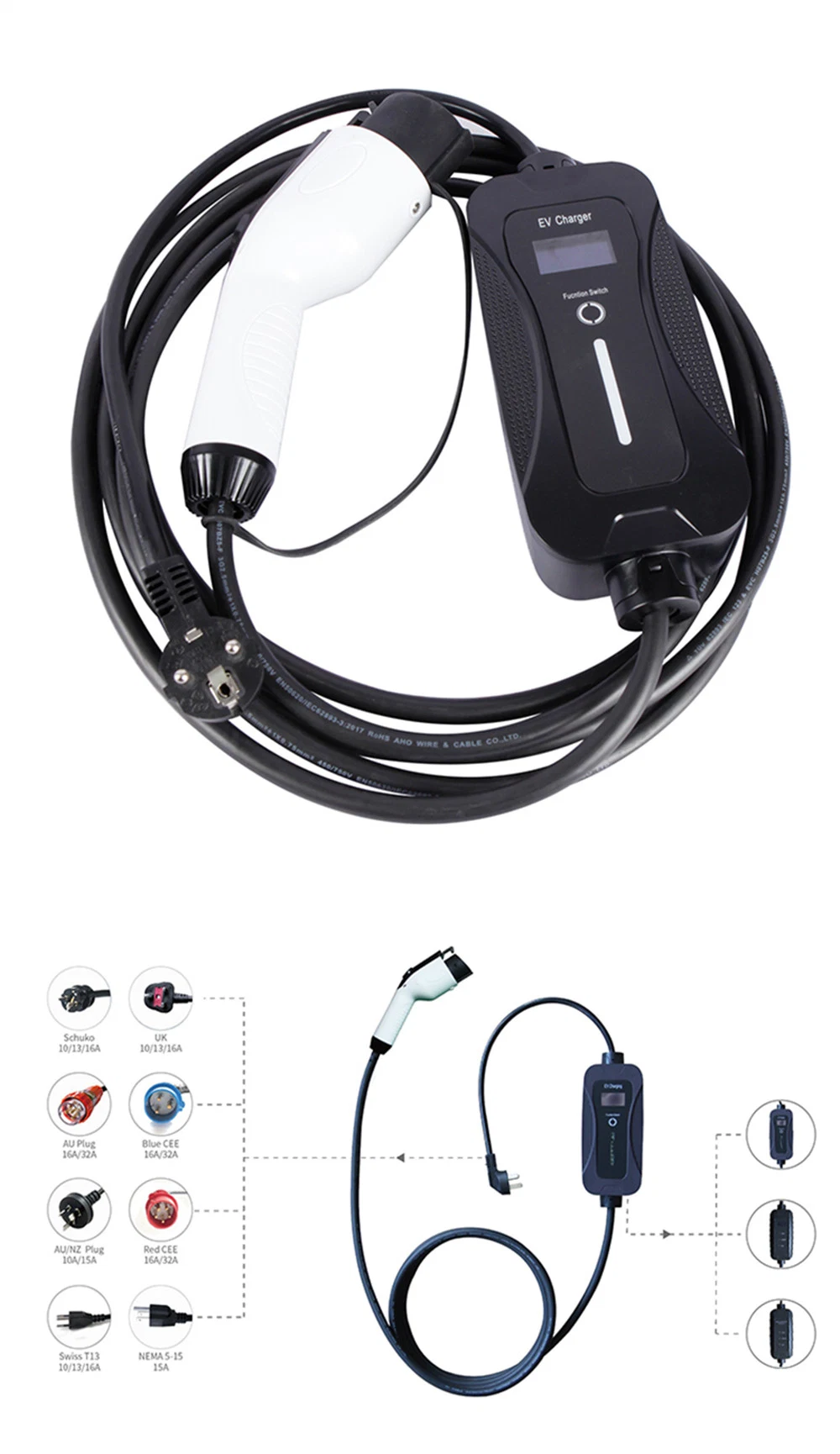 High Quality16/32A Electric Car Adapter EV Charger Adapter