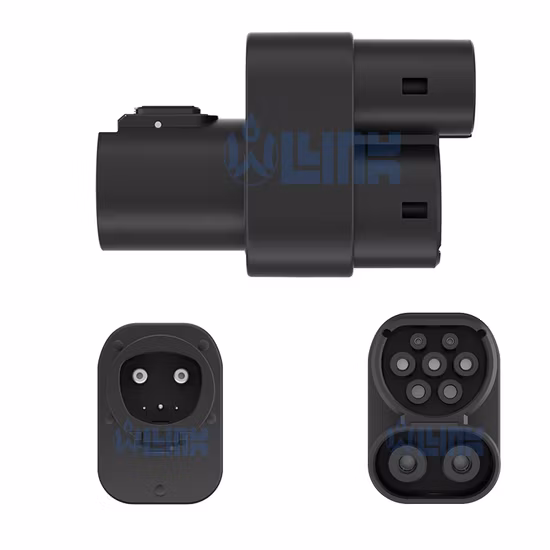 Adaptateur CCS1 vers CCS2 certifié CE RoHS pour voiture, nouveau chargeur Tpc vers J1772 et adaptateur CCS Combo 2