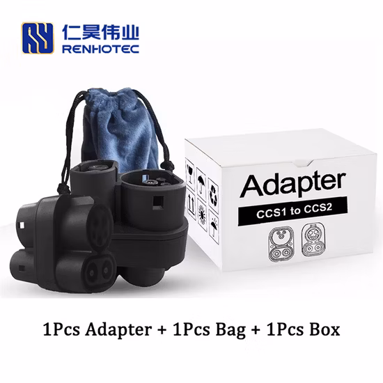 Adaptateur CCS1 à CCS2 EV Conne Combo2 à Combo 1/CCS1 CCS2 connecteur pour Tpc