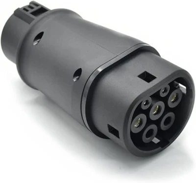 Adaptateur de connecteur de chargeur EV de type 1 à type 2, adaptateur de charge pour véhicule électrique (SAE j1772 à IEC62196)